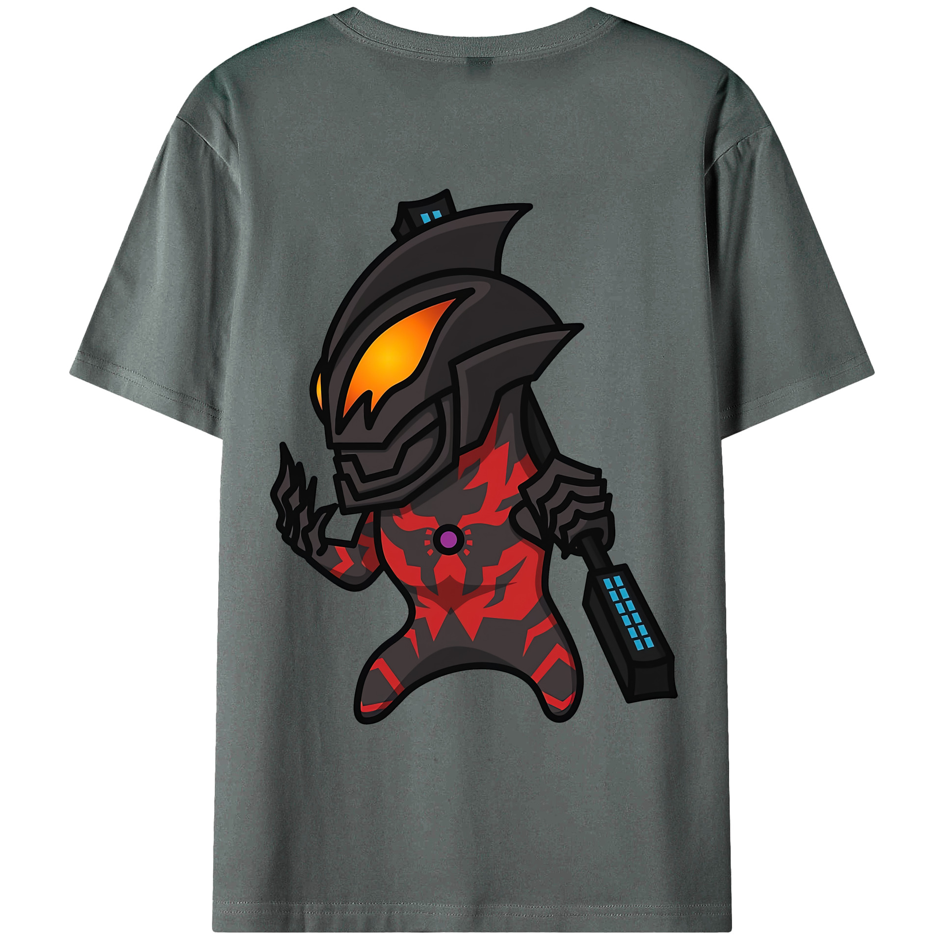 （画像用） ウルトラマン Ultraman 綿100％ メンズ半袖Tシャツ（バックプリント） 通気性